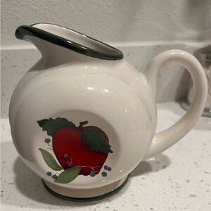 Tender Heart Treasures Apple Creamer Or Small Gravy/Beverage Pitcher